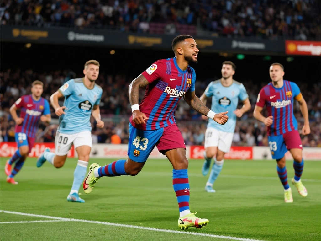 【西甲】拉菲尼亚梅开二度 巴萨惊险4-3逆转塞尔塔